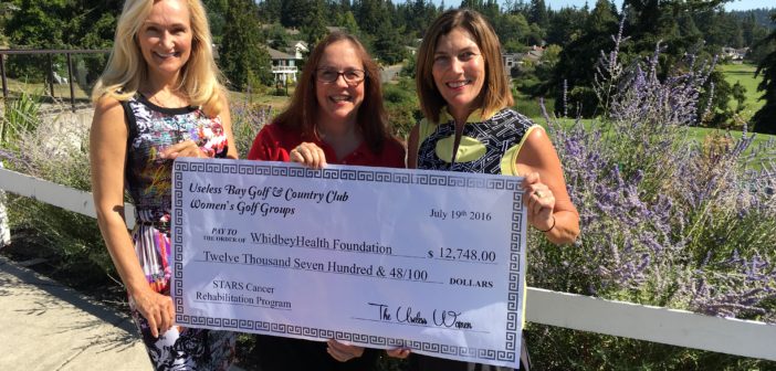 WhidbeyHealth Cancer Care receives donation from Useless Bay golfers